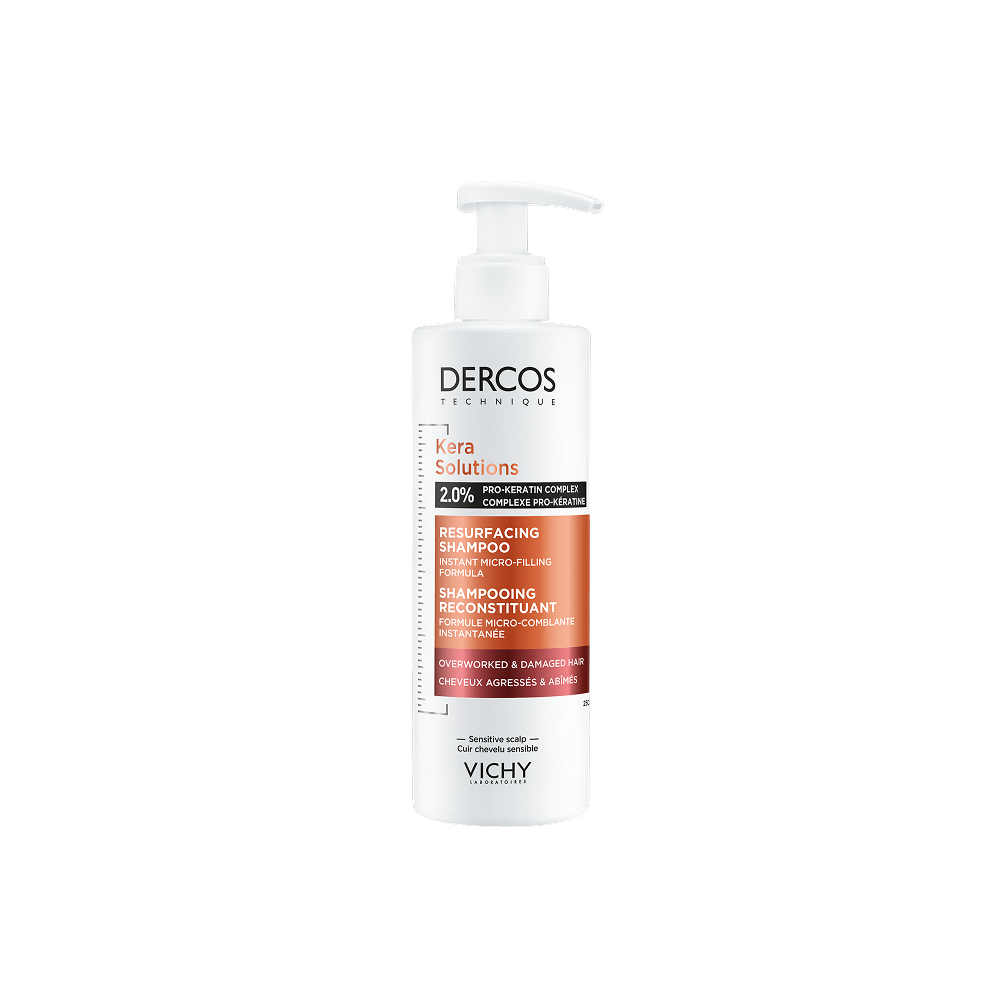 Vichy Dercos Dercos Shampooing Reconstituant Kera-solutions - Cheveux Abîmés 250 ml