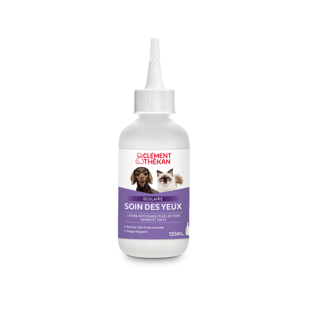 Clément Thékan Soin des Yeux Lotion nettoyante Chien et chat 125 mL