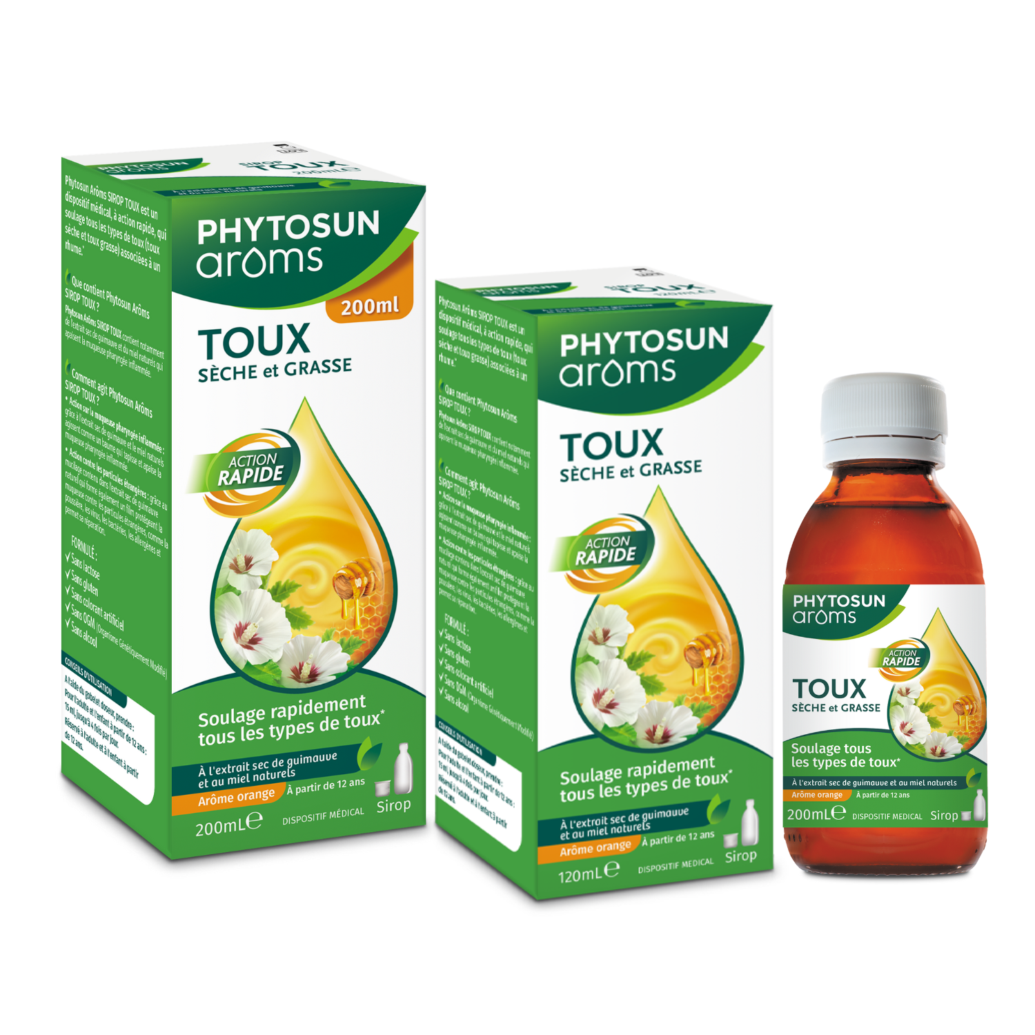 Phytosun Arôms Sirop toux sèche et grasse 200 ml