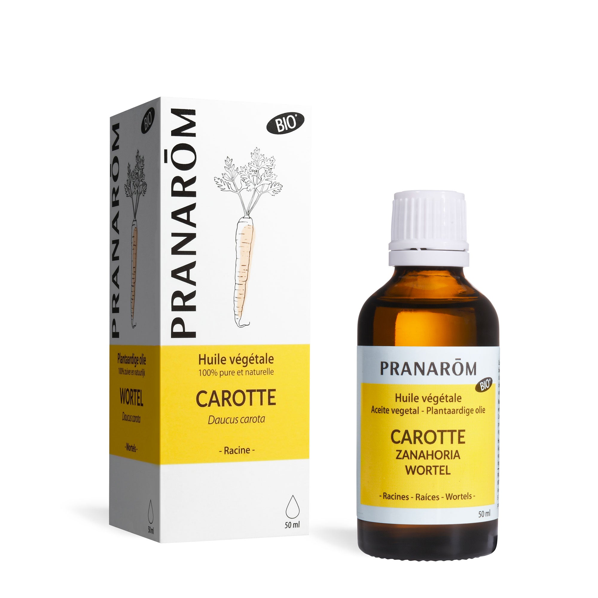 Pranarôm Huile végétale de Carotte BIO 50 ml