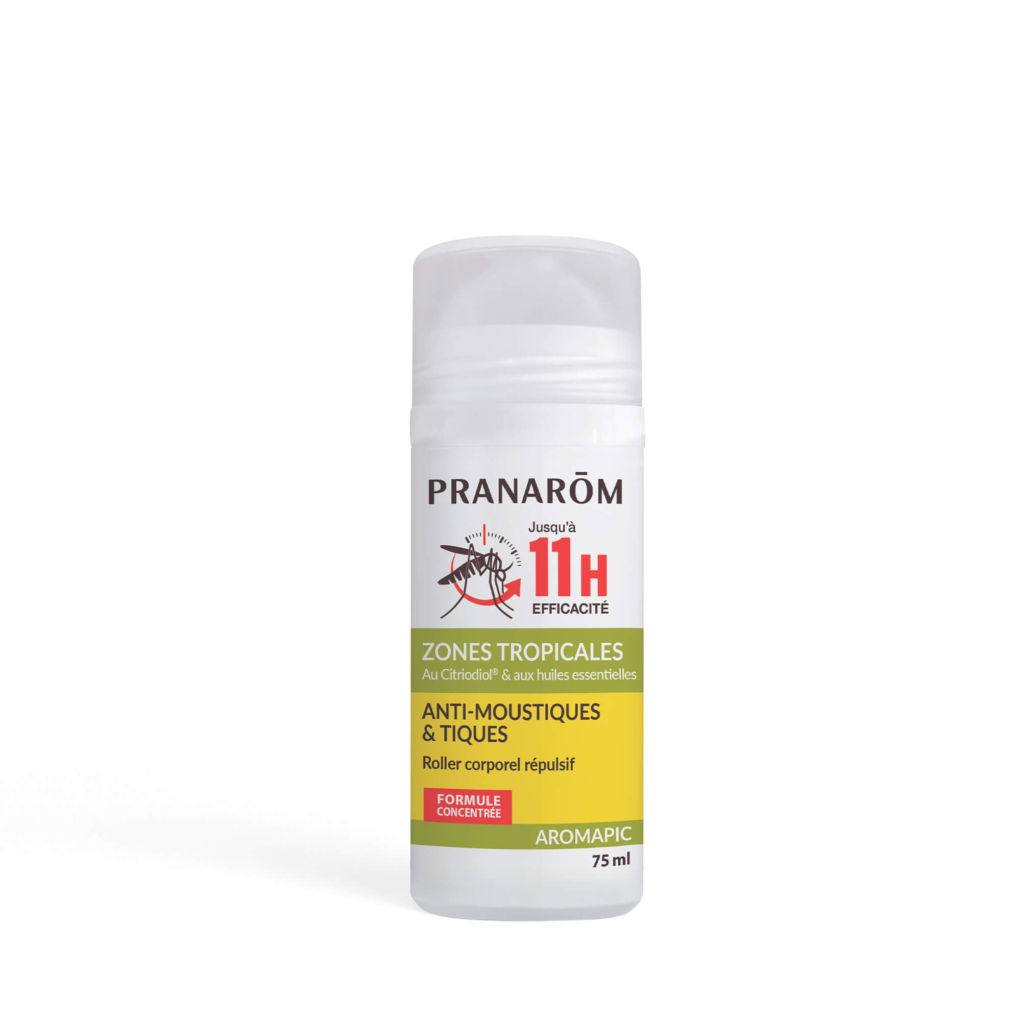 Pranarôm Roller corporel répulsif anti-moustiques & tiques 75 ml