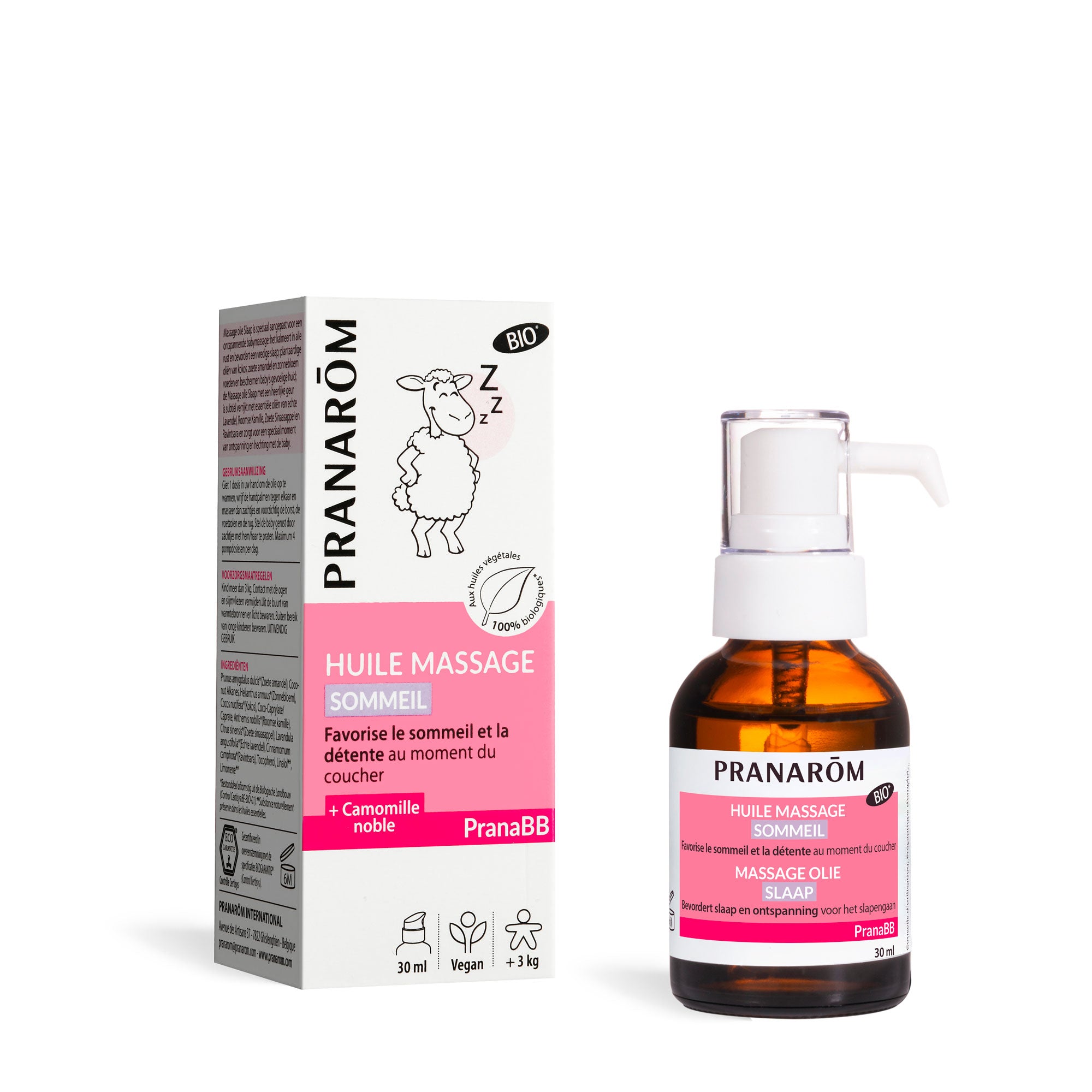 Pranarôm Huile de massage - Sommeil BIO 30 ml