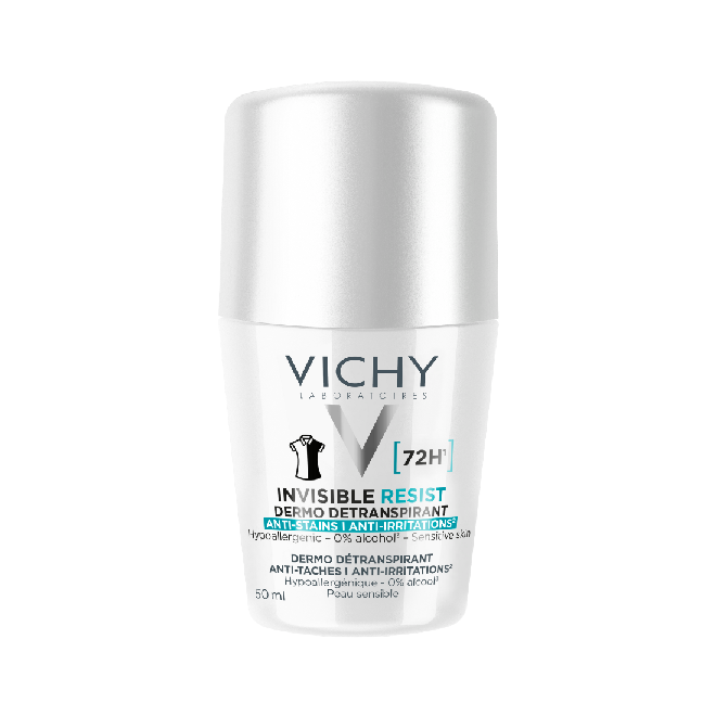 Vichy Déodorant roll-on Dermo-détranspirant Invisible 72h 50 ml