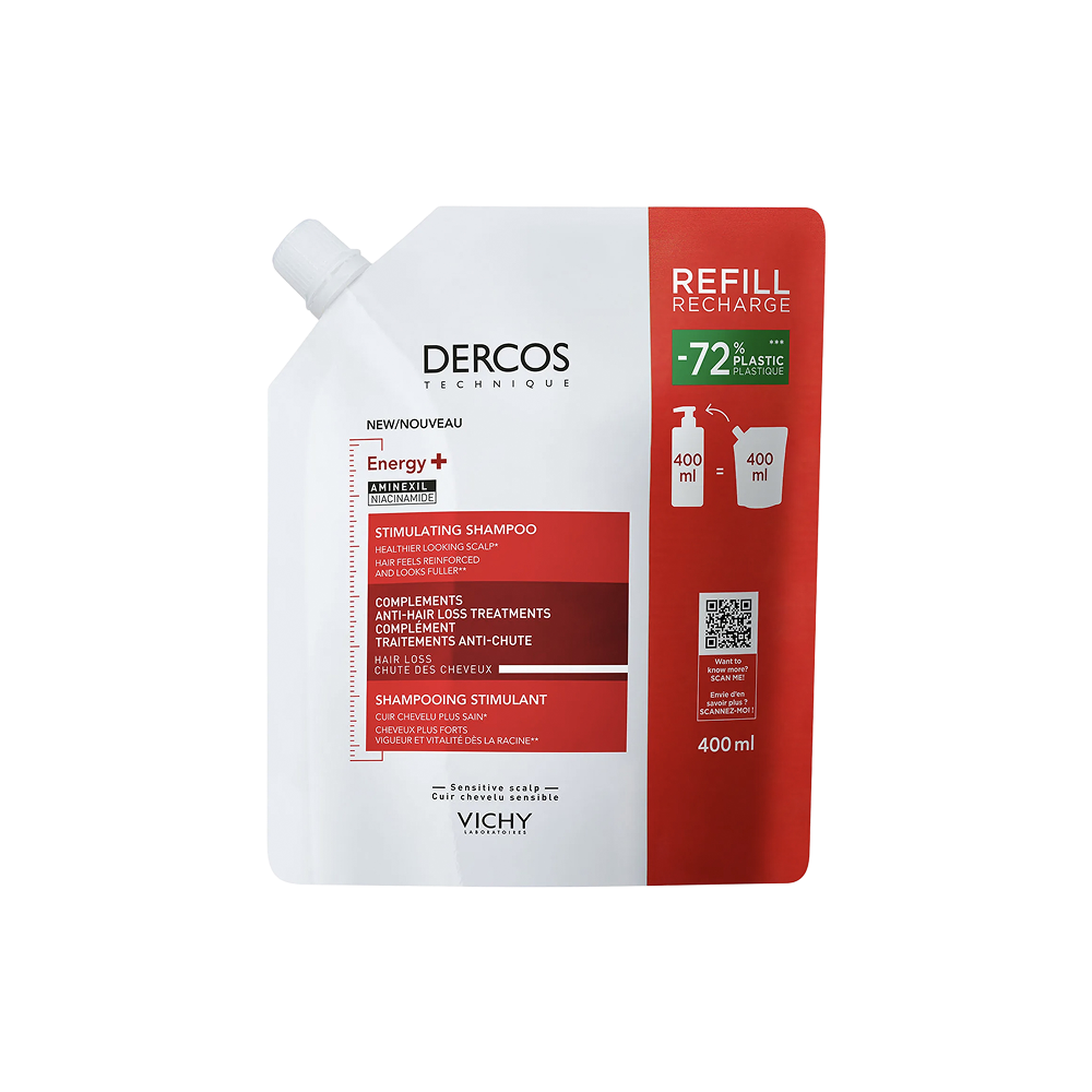 Vichy Dercos Dercos Shampooing Recharge Énergisant Anti-chute 390 ml