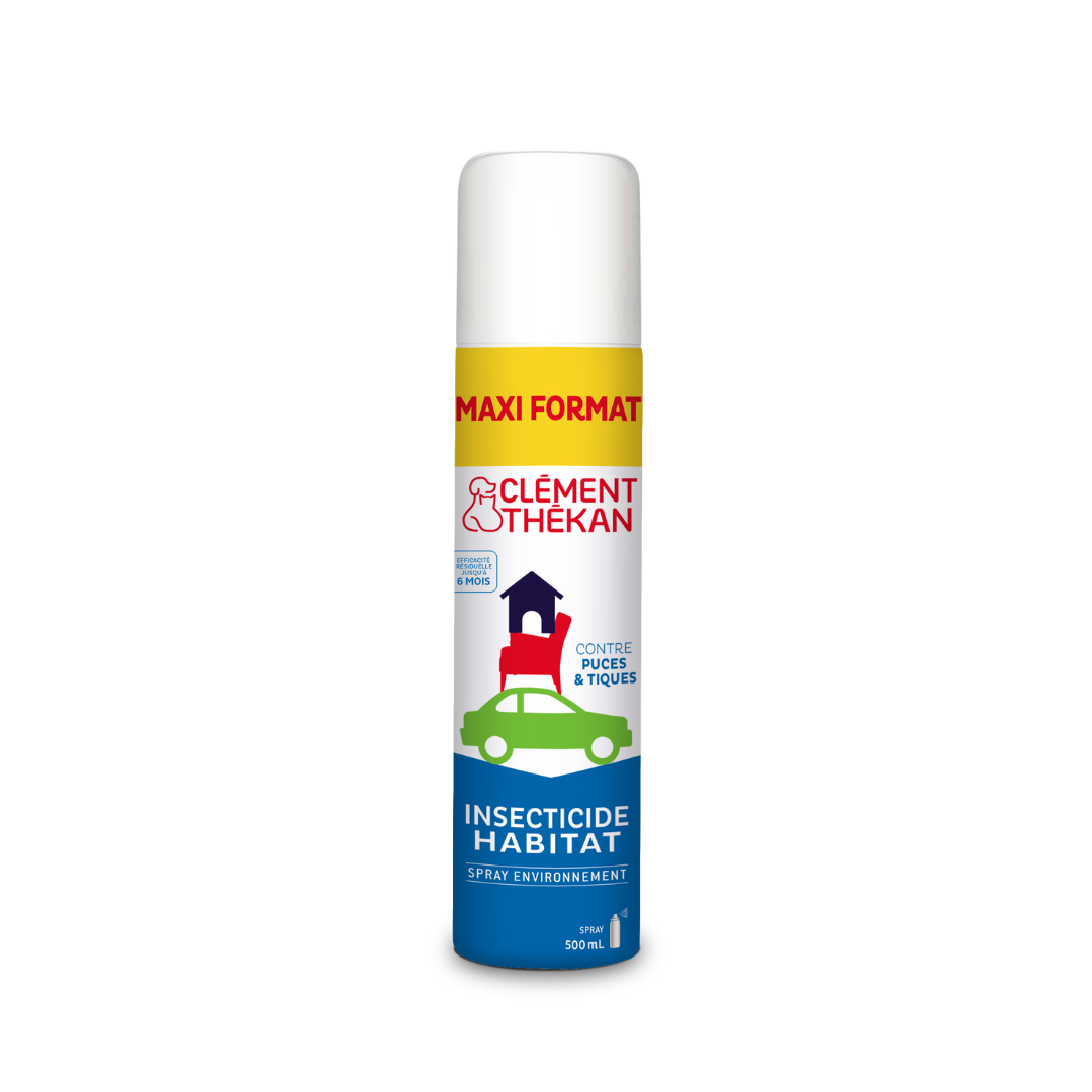 Clément Thékan Insecticide Habitat Spray environnement puces et tiques 500 mL