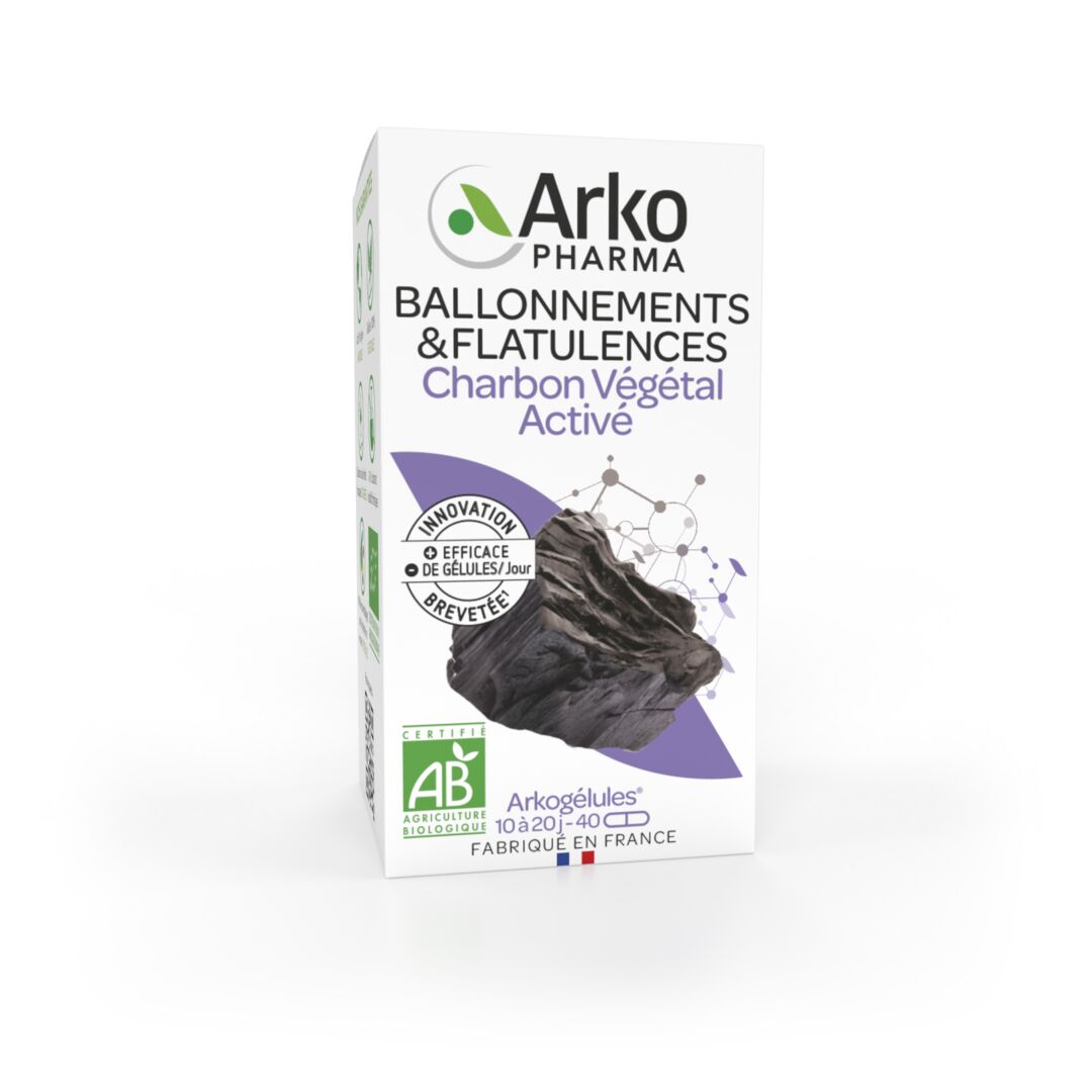 Arkopharma Arkogélules® BIO Charbon Végétal Activé 80 gélules