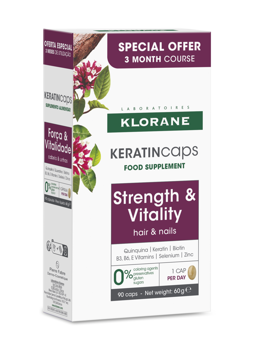 Klorane KeratinCaps - Complément alimentaire 90 unités
