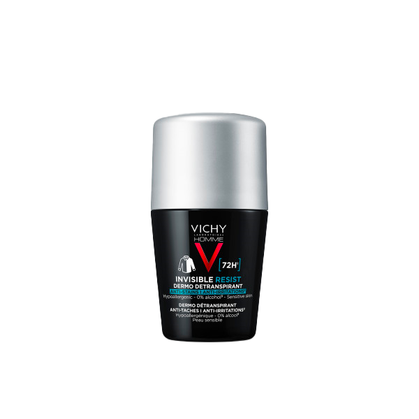 Vichy Vichy Homme Déodorant Roll-on Dermo Detranspirant 72H Invisible Resist 50 ml