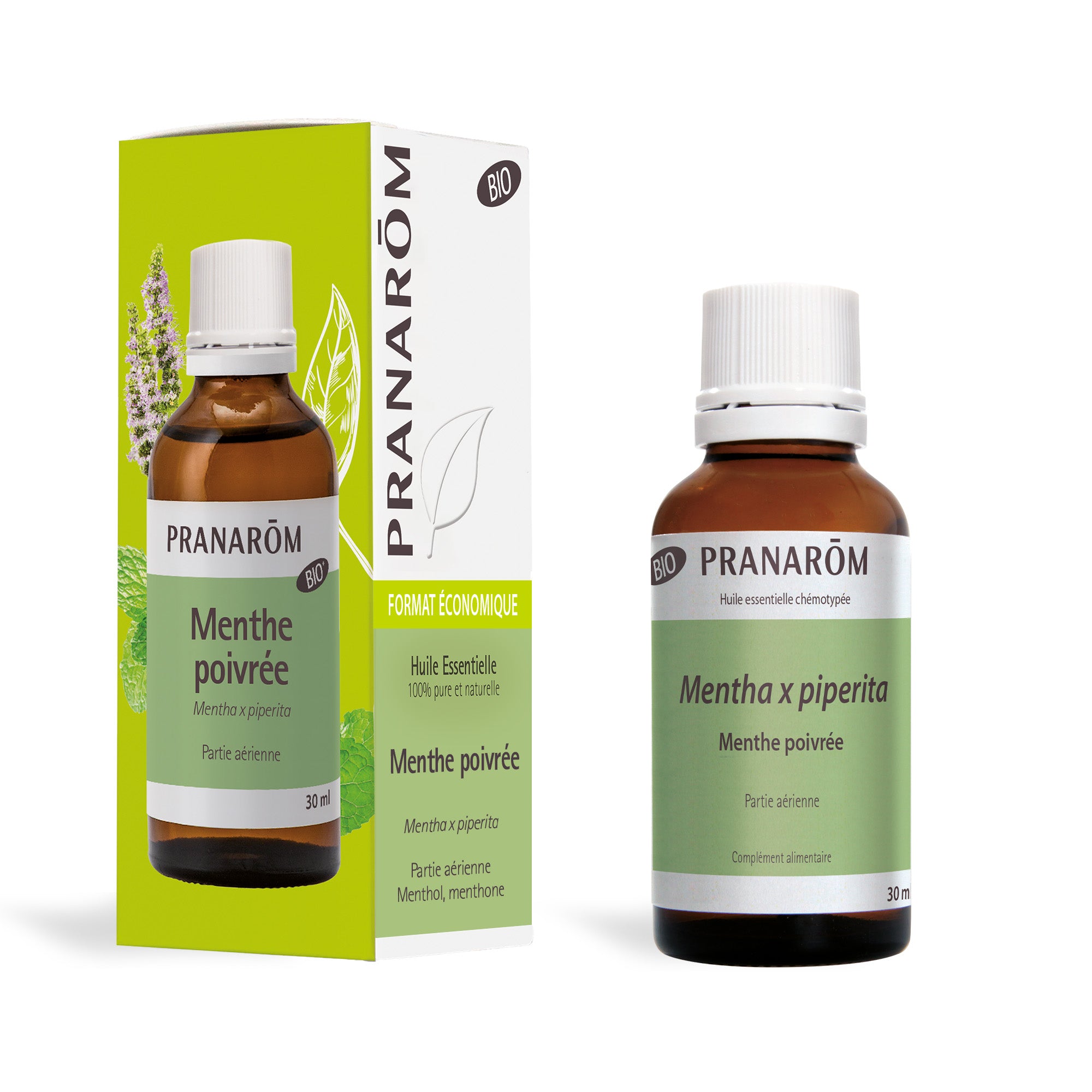 Pranarôm Huile essentielle de Menthe poivrée BIO 30 ml