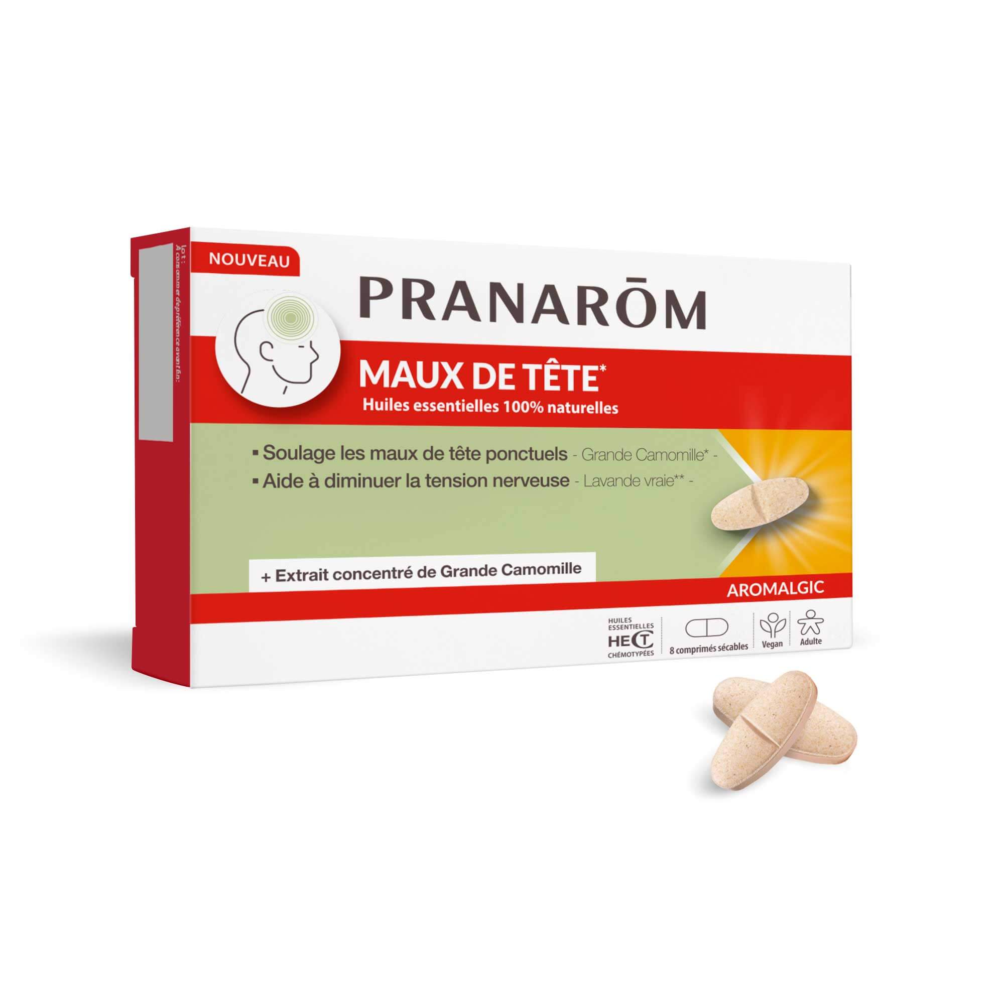 Pranarôm Comprimés maux de tête 8 comprimés