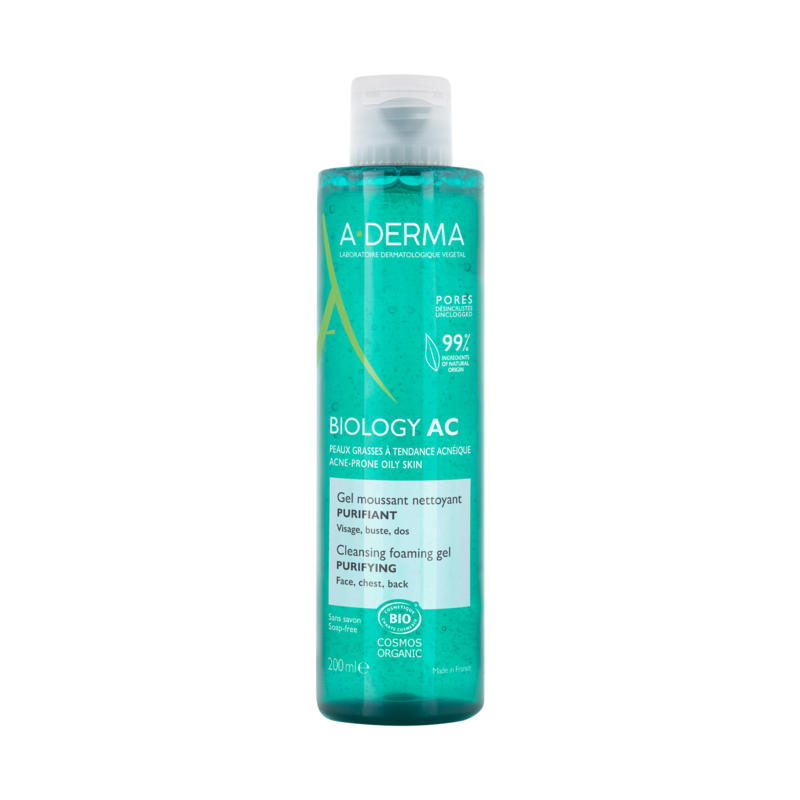 A-Derma Biology AC Gel moussant nettoyant purifiant 200 ml