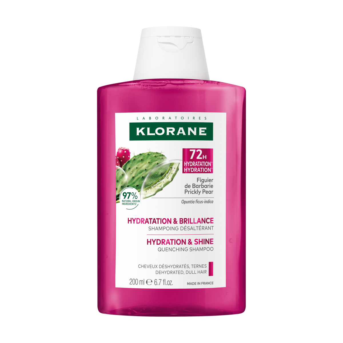 Klorane Hydratation et brillance Shampoing désaltérant 200 ml