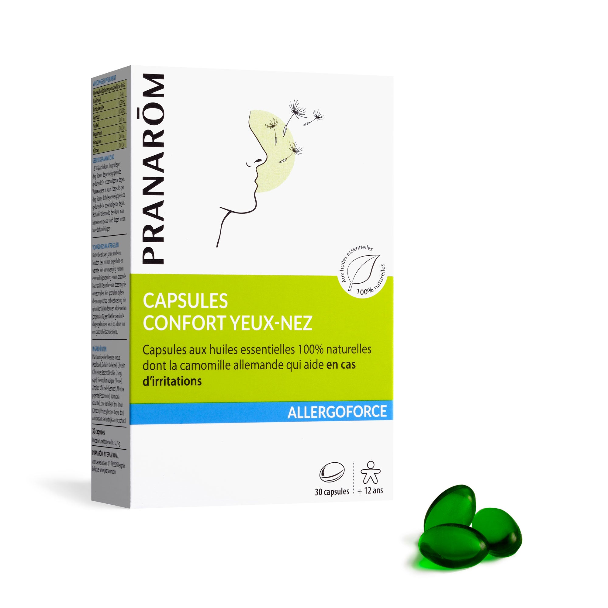 Pranarôm Capsules confort yeux-nez 30 capsules