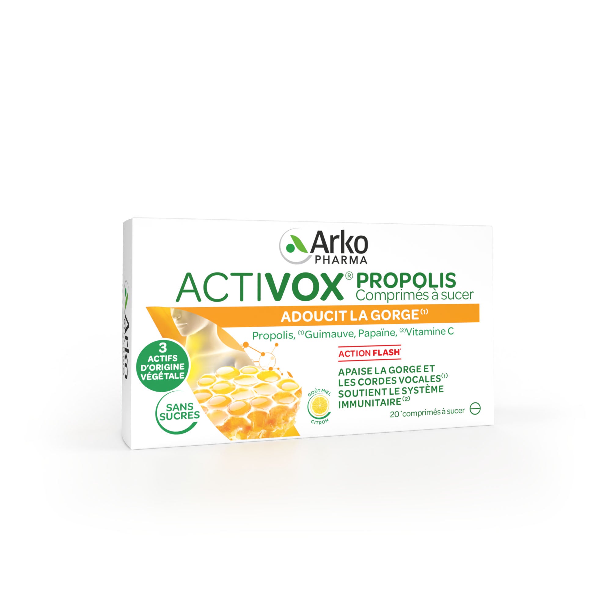 Arkopharma Activox® Propolis Comprimés 20 comprimés / Miel Citron