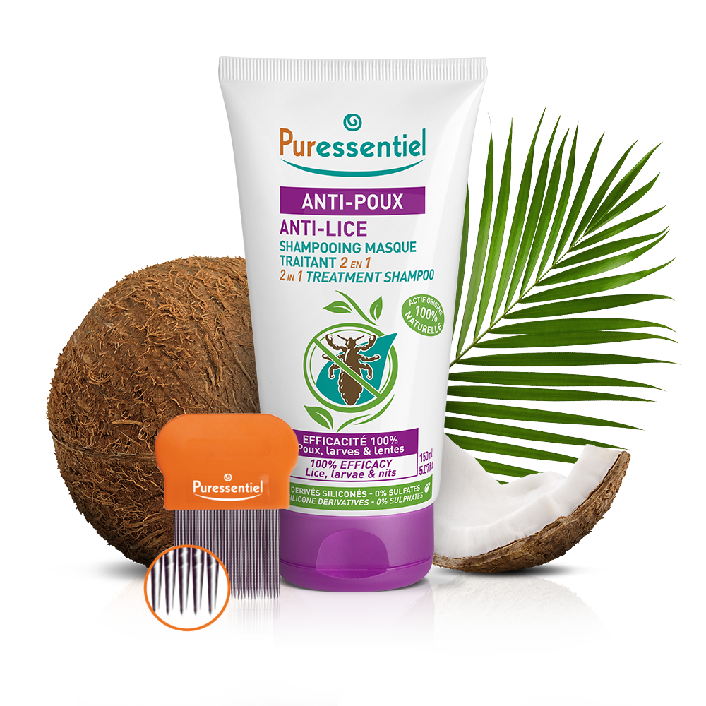 Puressentiel Shampooing masque traitement radical 2 en 1 Anti-Poux 150 ml