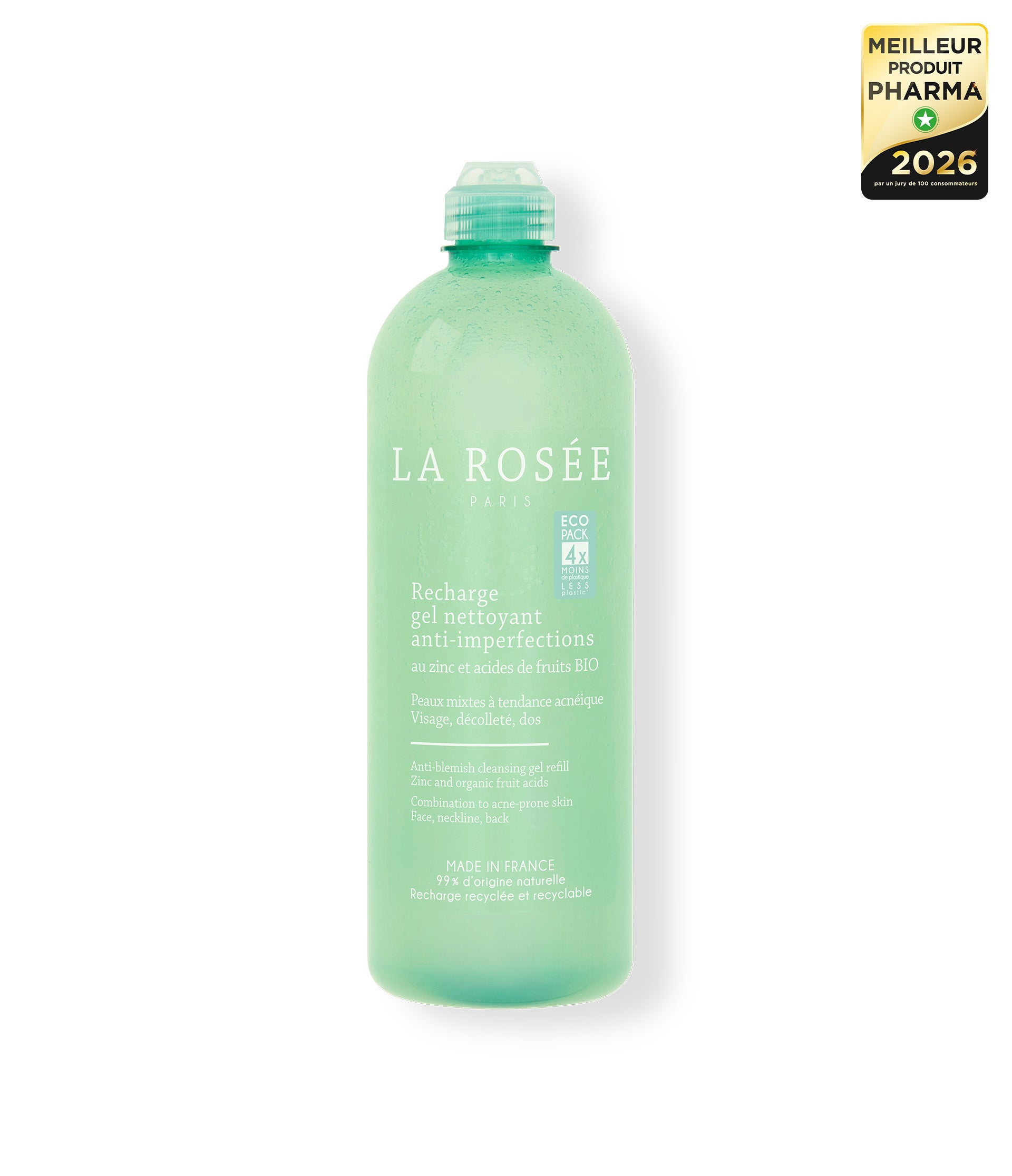 La Rosée Recharge gel nettoyant anti-imperfections 400 ml