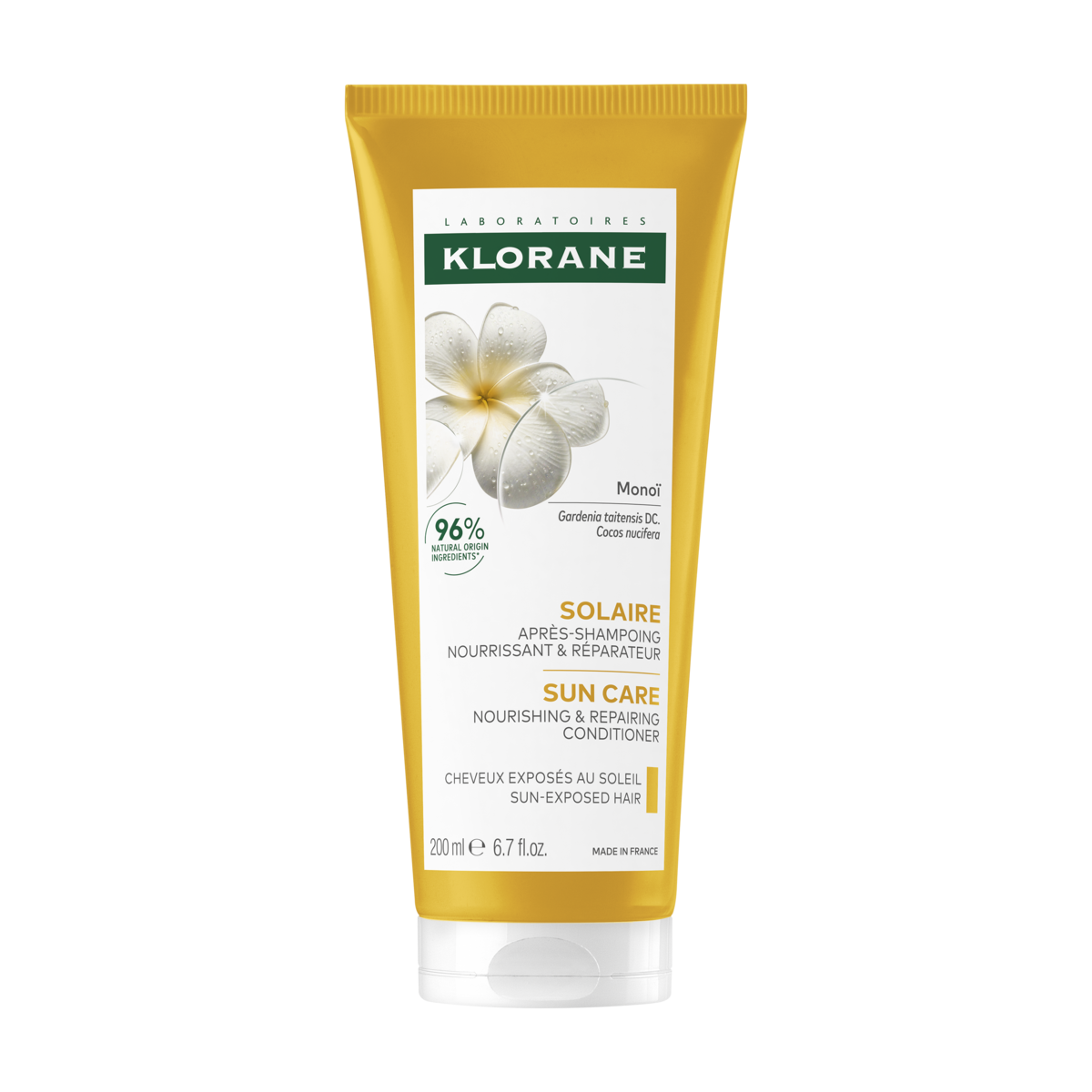 Klorane Solaire Après-shampoing nourrissant et réparateur 200 ml