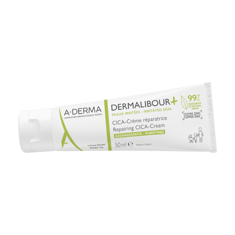A-Derma Dermalibour+ CICA-Crème réparatrice assainissante 50 ml