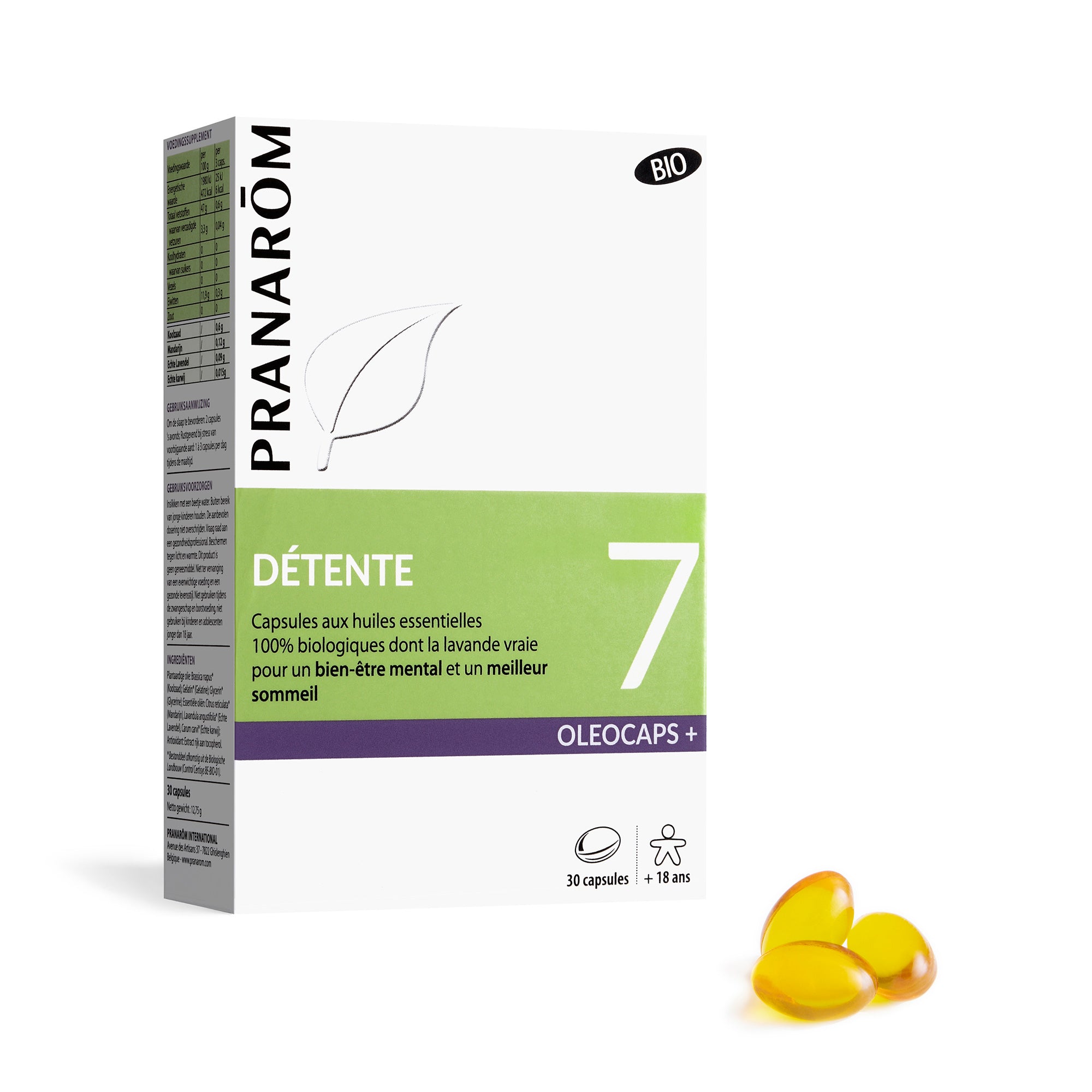 Pranarôm Oleocaps n°7 - Détente BIO 30 capsules
