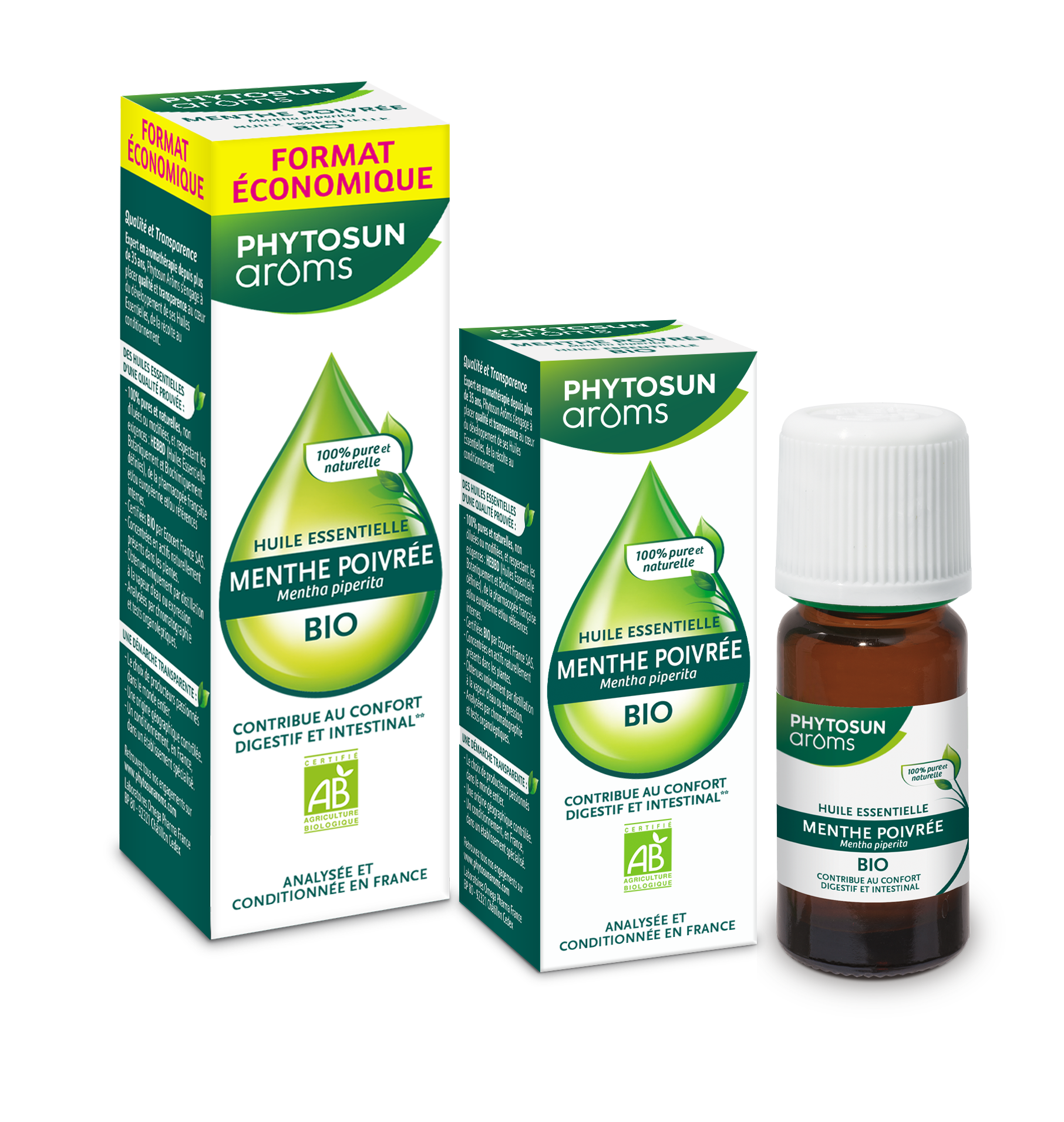 Phytosun Arôms Huile essentielle Menthe poivrée Bio 10 ml