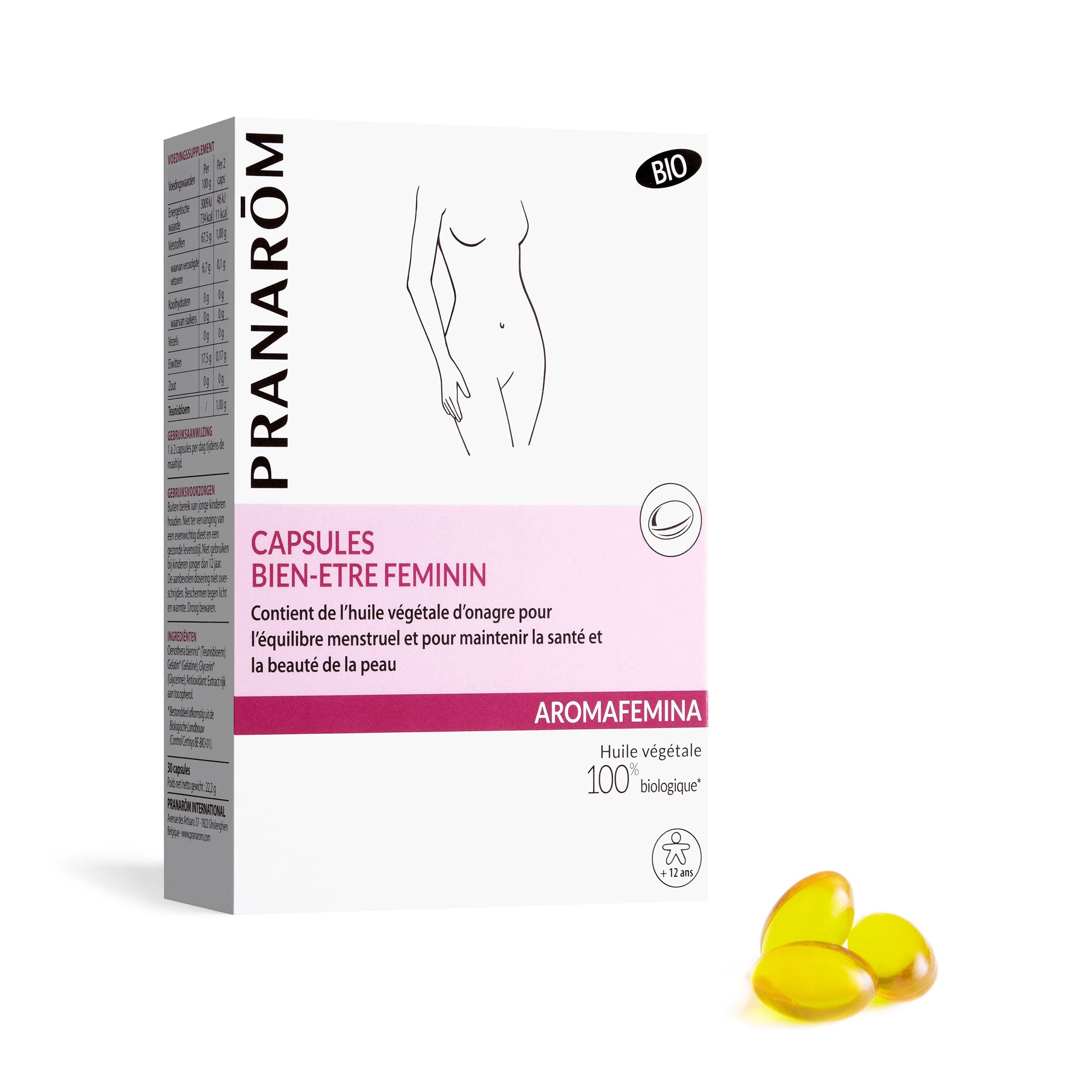 Pranarôm Capsules bien-être féminin BIO 30 capsules