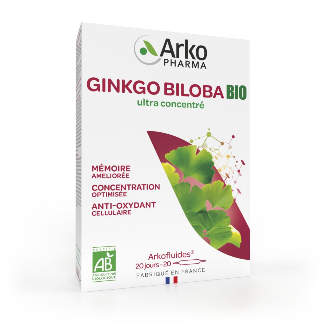 Arkopharma Arkofluides® BIO Ginkgo Biloba 20 ampoules