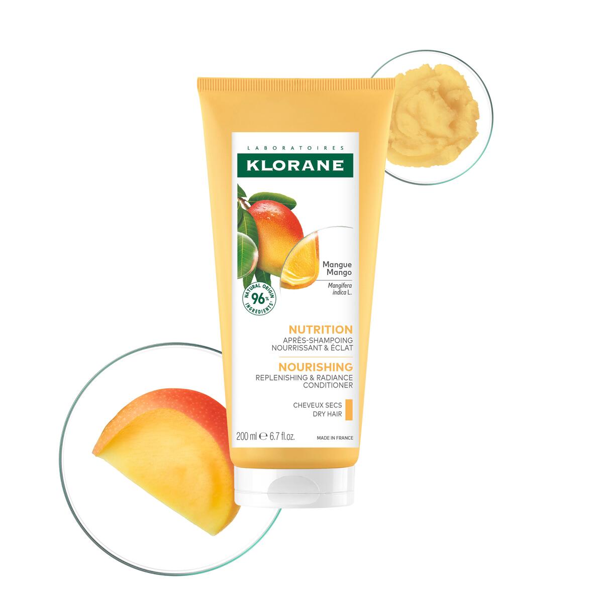 Klorane Nutrition Après-shampoing nourrissant et éclat 50 ml